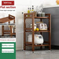 Kitchen shelf, floor standing multi-layer product collection, household pot seasoning shelf, fruit and vegetable bowl and dish