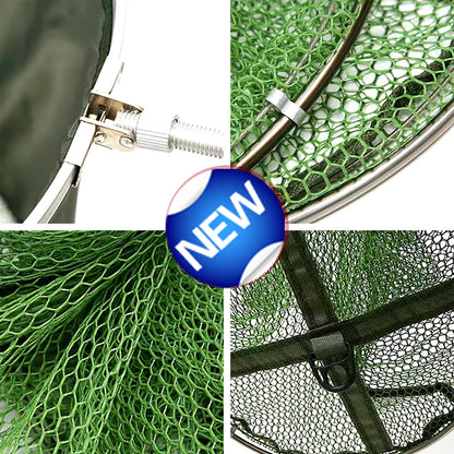 50kg Load Fishing Care Net Stainless Steel Collapsible Fish Basket Dip Nets To Keep Fish Alive in Water Large Storage Fyke Nets