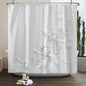 Elegant Bouquet of Fantastic White Flowers 3D Style Shower Curtain Bathroom Curtain with Bath Rug Carpet Set Floral Home Decor