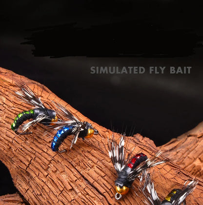 1pcs/5pcs/10pcs Sinking Wet Fly Fishing Lures Artificial Insects Hook Mosquito Micro Fly Flies Bait Bass Trout Lures Tackle