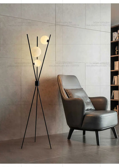 Ball Floor Lamp Living Room Lighting Designer Bedroom Sofa Environment Lamp Internet Celebrity Creative Floor Lamp Desktop Desk