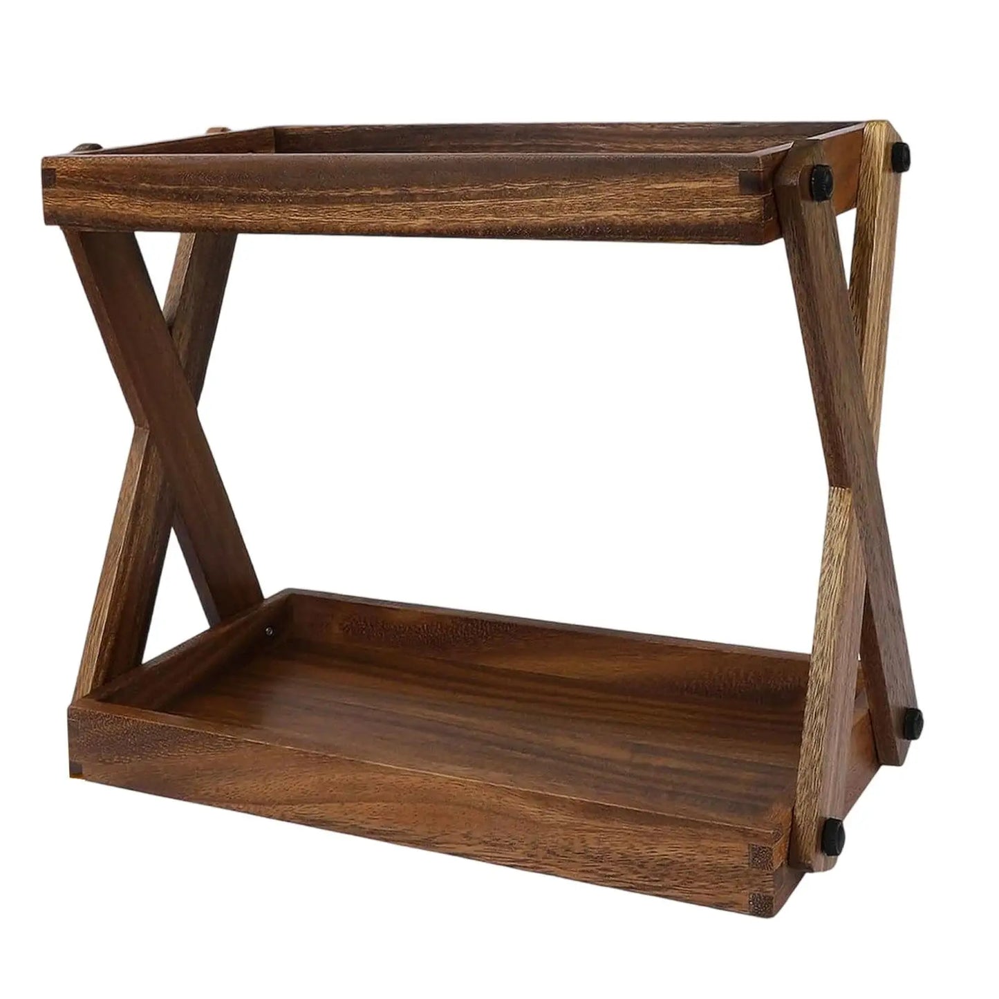 Wood Countertop Shelf Condiment Storage Organizer Kitchen Rack