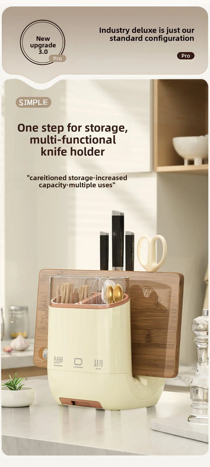 Kitchen storage rack, household vegetable board storage rack, drain chopstick holder, cutting board, integrated knife holder