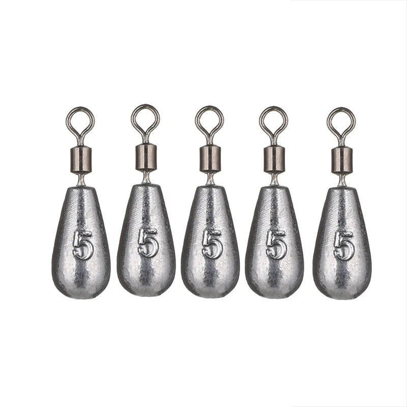 5pcs/lot 3.5g 5g 7g 10g 14g 20g Fishing Weight Sinker Water Drop Weights Carp Fishing Baits Sinker Fishing Tackle Accessories