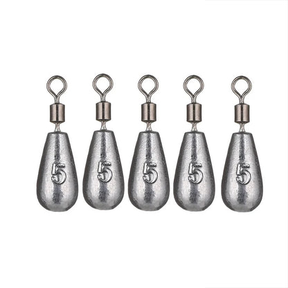 5pcs/lot 3.5g 5g 7g 10g 14g 20g Fishing Weight Sinker Water Drop Weights Carp Fishing Baits Sinker Fishing Tackle Accessories