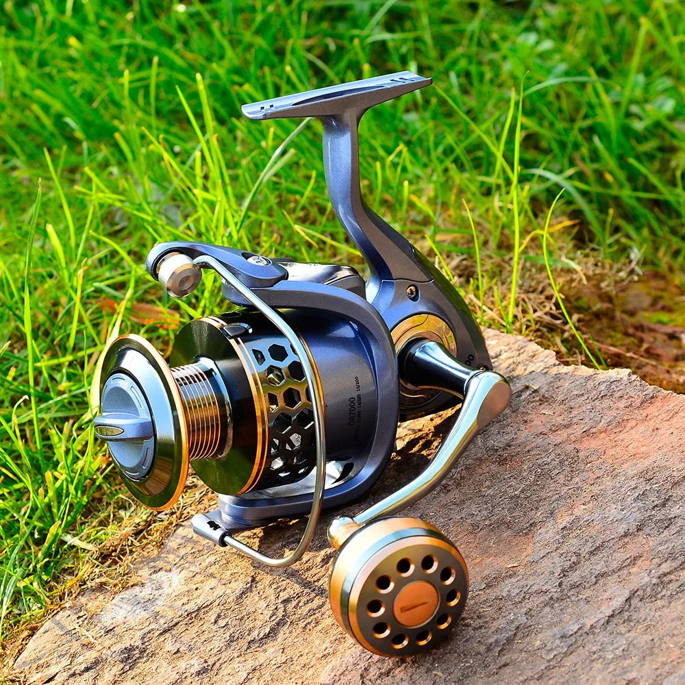DR Full Metal Line Cup Fishing Reel LUYA SPINNING WHEELS SEA ROD REELS Front Unloading Spinning Wheel 3BB 5-10kg Pulling Power