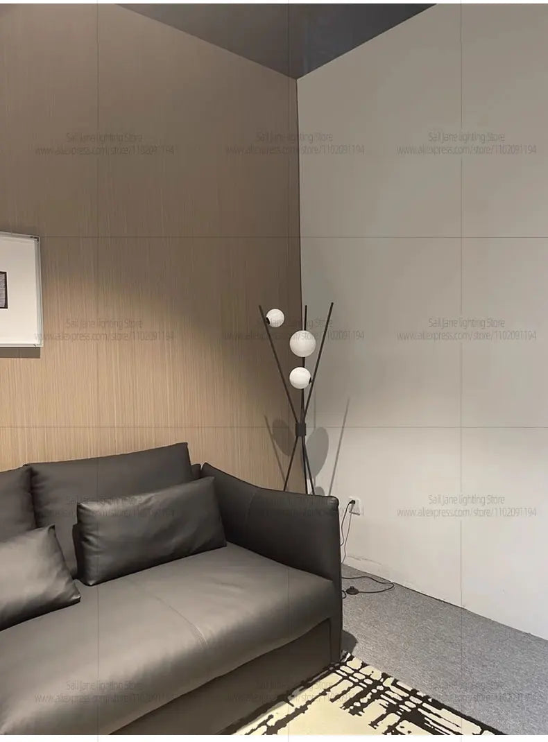 Ball Floor Lamp Living Room Lighting Designer Bedroom Sofa Environment Lamp Internet Celebrity Creative Floor Lamp Desktop Desk