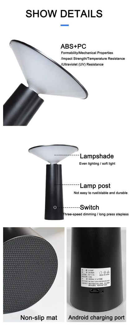 Aesthetic Creative Table Lamp Home Decoration Simple Eye Protection Atmosphere Restaurant Hotel Cafe Decoration  Table Light