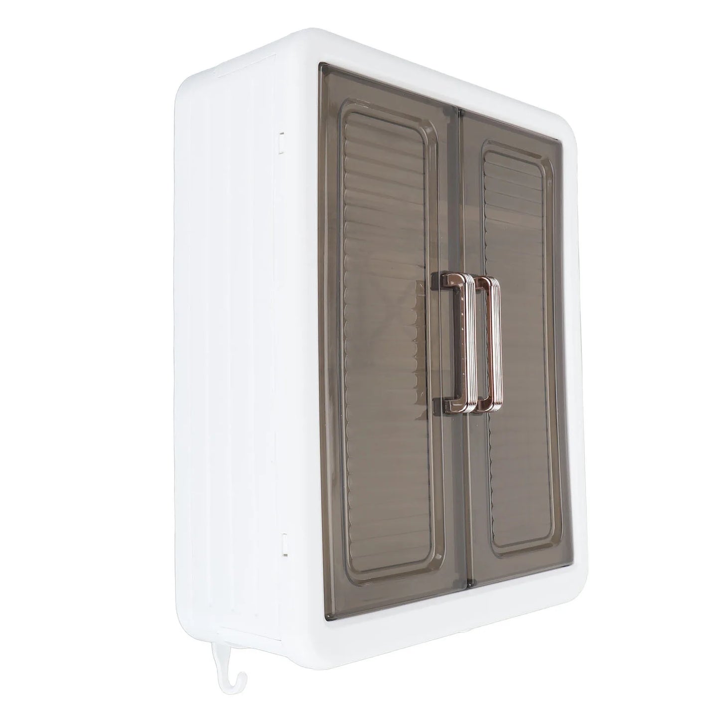 Bathroom Cabinet Wall Mounted Multifunctional Makeup Perfume Cosmetic Organizer Display Cabinet Skincare Storage Rack with Hooks