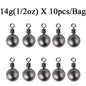 10pcs/Lot Fishing Weights Sinkers 3.5g 5g 7g 10g 14g 20g Fishing Sinker Carp Fishing Tackle Accessories