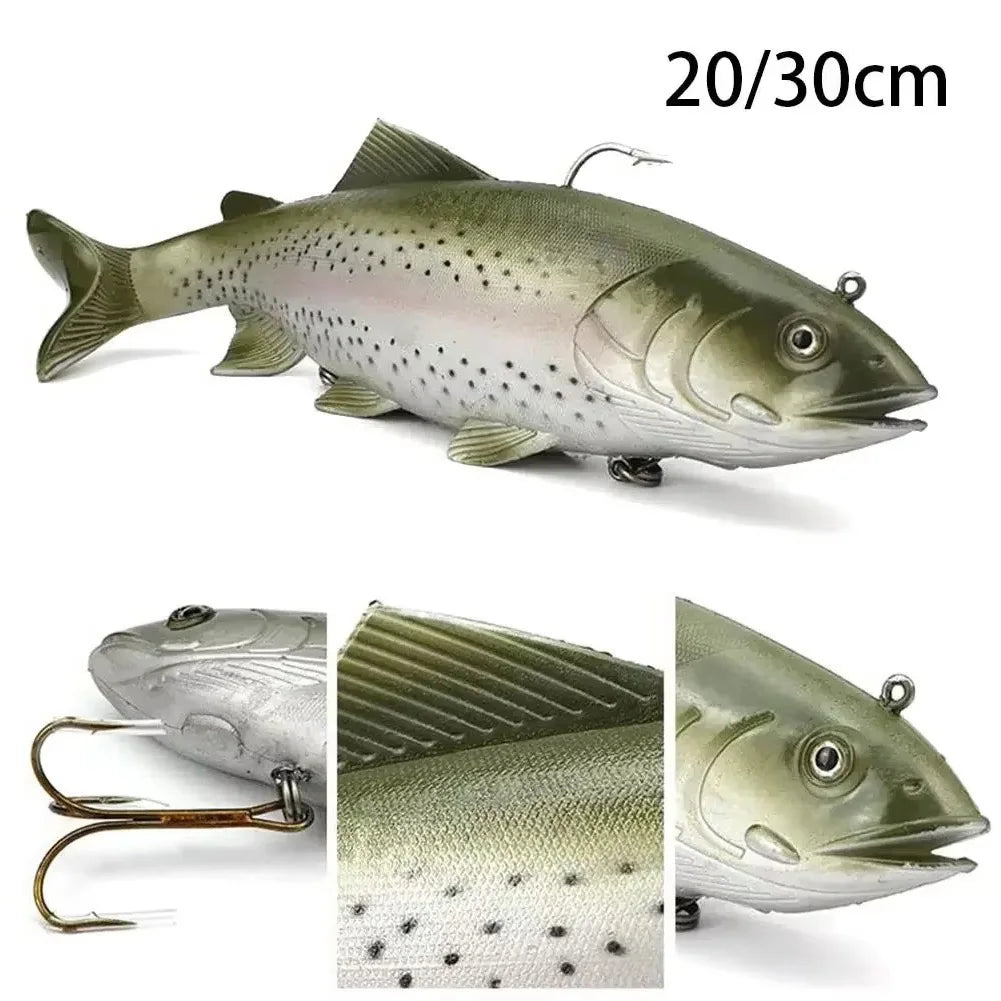 Artificial Wobblers Bait 20/30cm Big Size Sea Fishing Lure Soft Simulate Swimbait Crank Bait for Deep Sea Fish Pike Pesca Tackle