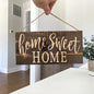 Rustic Home Sweet Wall Hanging Decor Wood Art Plaques Sign Door Sign for Home Living Room Front Door Decor