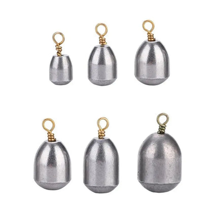 5pcs/10pcs Fishing Sinkers Drop Shot Fishing Sinker Weight Bass Swivel Fishing Shot Weight 4 7 10 14 20 28g 5pcs/10pcs