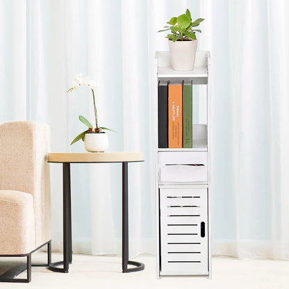 Bathroom Cabinet White Wooden Bathroom Cabinet Toilet Storage Shelf  Organizer Toilet Cabinet Wooden Bathroom Cabinet
