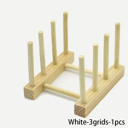 Kitchen Storage Organization Multi Functional Storage Rack Tableware Drainboard Woodiness Dish Drying Rack Kitchens Accessories