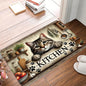 Kitten Cute Cat Kitchen Doormat Floor Mat Rug Carpet for Entryway Kitchen Anti-slip  Home Decor Accessory Halloween Gift