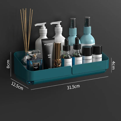 Bathroom  Kitchen Convenience Rack Shelf Makeup Storage Organizer Shower Shelf Cosmetics Shampoo Rack  Wall Spice No Drilling