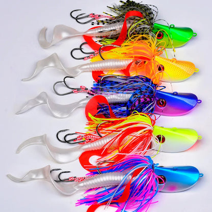 Jigging Head Bait 20g-100g Artificial Pike Fish Bait Bass Baits Blackfish Fishing Lure Wobbler Bladed Skirted Swim Saltwater Jig
