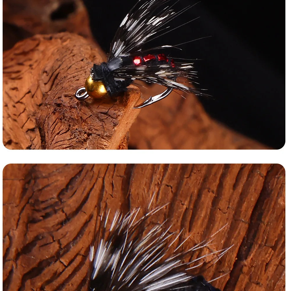 1pcs/5pcs/10pcs Sinking Wet Fly Fishing Lures Artificial Insects Hook Mosquito Micro Fly Flies Bait Bass Trout Lures Tackle