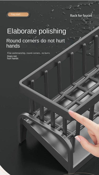 Kitchen Shelf Cleaning Cloth Storage Draining Rack Household Detergent Sponge Rack Water Sink Water Sink Water Sink Artifact