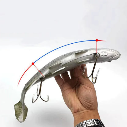 Artificial Wobblers Bait 20/30cm Big Size Sea Fishing Lure Soft Simulate Swimbait Crank Bait for Deep Sea Fish Pike Pesca Tackle