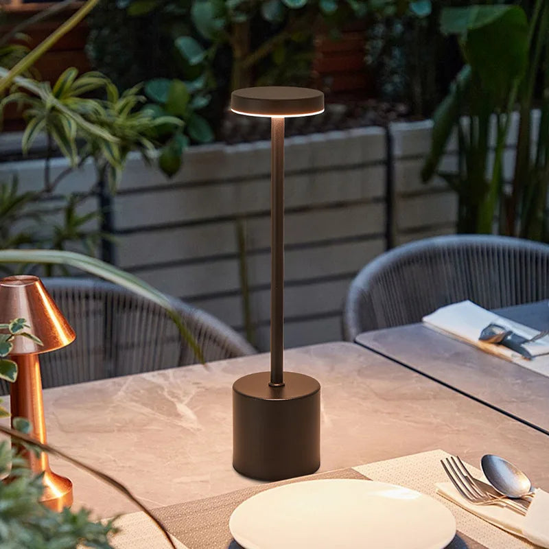 Modern LED Table Lamp Touch Tricolour For Living Room Bedroom Study Room Restaurant Hotel Desktop Decorative Lighting Fixtures