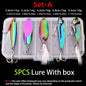 5pcs/lot Wobbler lures 3g/10g/15g Metal Vib Fishing Lure set Sinking Hard Metal VIB Sea Fishing Lures Artificial Pesca Bait