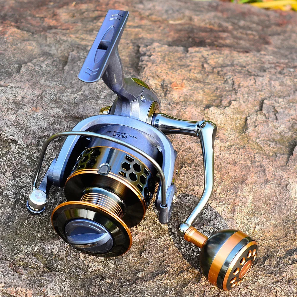 DR Full Metal Line Cup Fishing Reel LUYA SPINNING WHEELS SEA ROD REELS Front Unloading Spinning Wheel 3BB 5-10kg Pulling Power