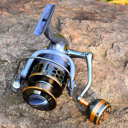 DR Full Metal Line Cup Fishing Reel LUYA SPINNING WHEELS SEA ROD REELS Front Unloading Spinning Wheel 3BB 5-10kg Pulling Power
