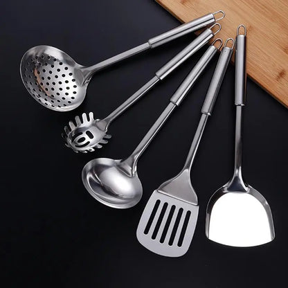 Kitchen Cookware Cooking Utensils Stainless Steel Shovel Soup Spoon Turner Utensils Dinnerware Cooking Tool Kitchen Gadgets