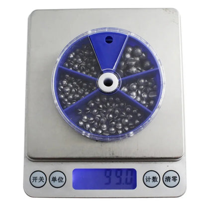205PCS Fishing Weights Sinkers Removable Fishing Split Sinker Split Fishing Split Sinkers Fishing Egg Weight Split Sinker Set