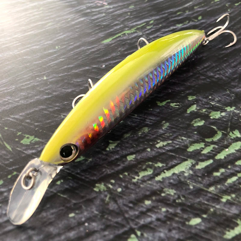 19g 110mm Floating Minnow Fishing Lures Seabass Trout Artificial Hard Bait Long Casting Wobblers Saltwater Freshwater Bass Bait