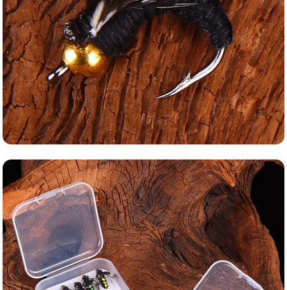 1pcs/5pcs/10pcs Sinking Wet Fly Fishing Lures Artificial Insects Hook Mosquito Micro Fly Flies Bait Bass Trout Lures Tackle