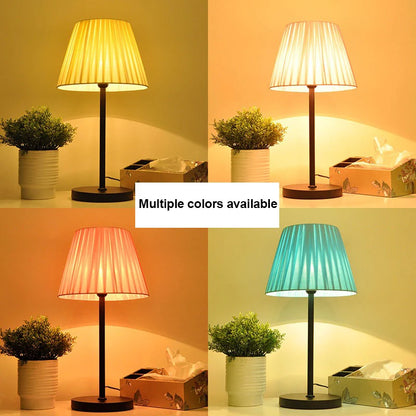 LED Table Lamps Study Bedroom Decoration Bedside Tables Rechargeable Light Touch Remote Control  Cloth Cover Reading Desk Lamp