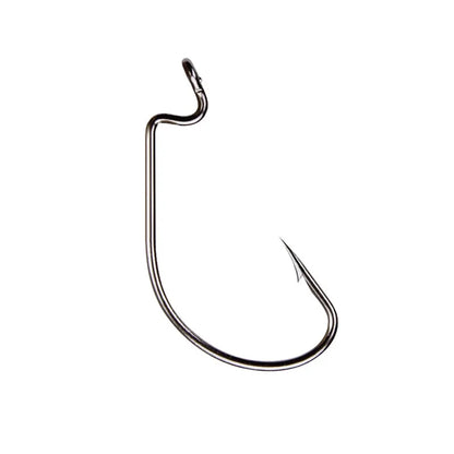 50Pcs Box Fishing Hooks Set Jig Crank Barbed Hook High Carbon Stainless Steel Wide Gap Offset Fishhook Soft Worm Sea Hook Tackle