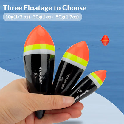 1 piece Fishing Floats Slip Bobber 3in 4in 5in Balsa Wood Fishing Float Buoys Freshwater Floating Bobbers Fishing Tackle