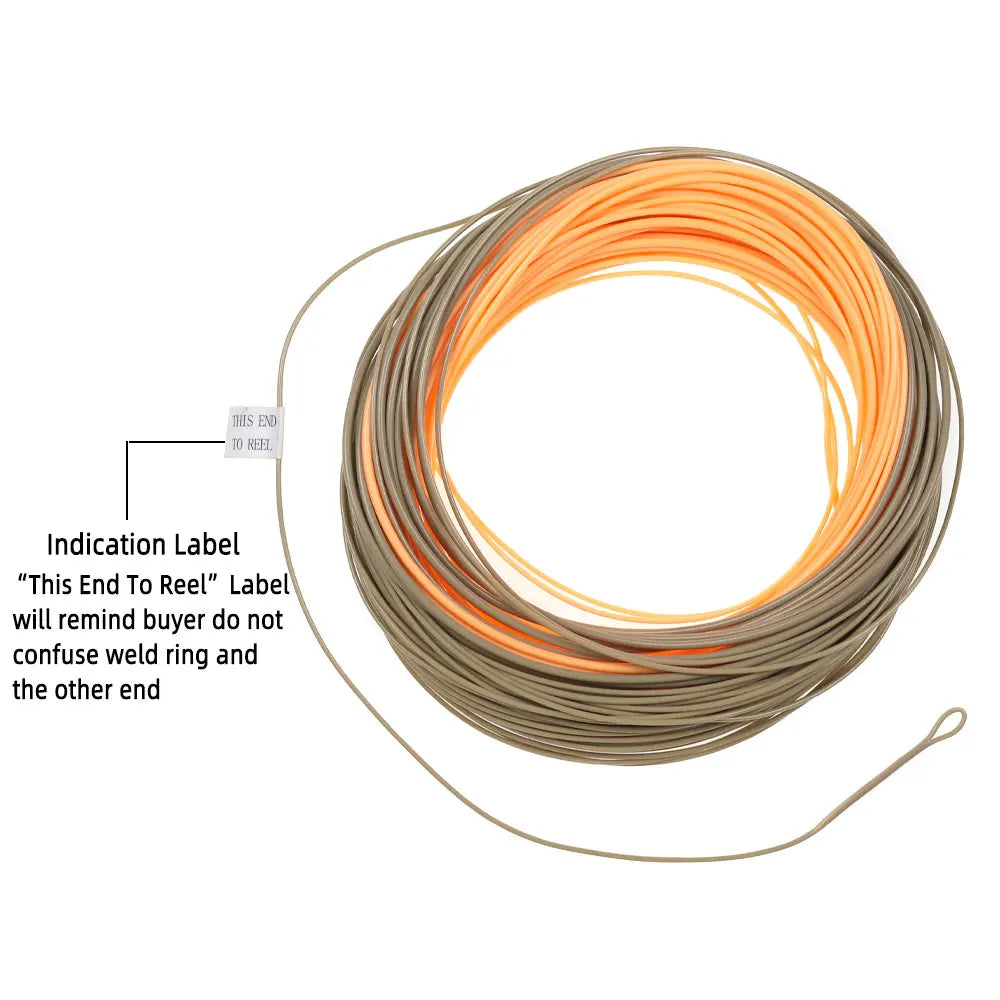 90FT WF-1F~WF-8 Single Handed Spey Fly Fishing Line Weight Fowarded Floating Fly Line With 2 Weld Loops Fly Fishing Tackle