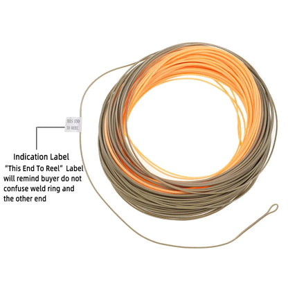 90FT WF-1F~WF-8 Single Handed Spey Fly Fishing Line Weight Fowarded Floating Fly Line With 2 Weld Loops Fly Fishing Tackle