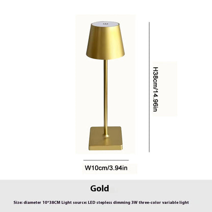 Modern LED Table Lamp Touch Tricolour For Living Room Bedroom Study Room Restaurant Hotel Desktop Decorative Lighting Fixtures