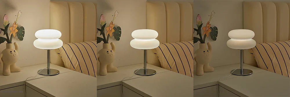 Bedside table PC lampshade LED energy-saving lamp mushroom-shaped table lamp simple decorative night light