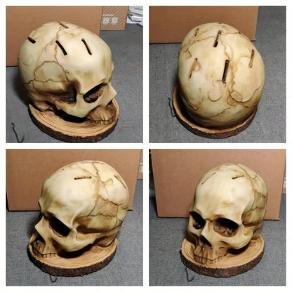 Kitchen Knives Holder Skull Skeleton Knives Stand Scary Party Storage Rack Decor Horror Head Organizers Rack Kitchen Accessories