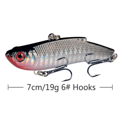 1pcs Fishing Lures 7cm 19g VIB Bait Artificial Make 5 Colors Available Bass Crankbait Wobblers Fishing Tackle Pesca.