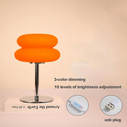 Bedside table PC lampshade LED energy-saving lamp mushroom-shaped table lamp simple decorative night light