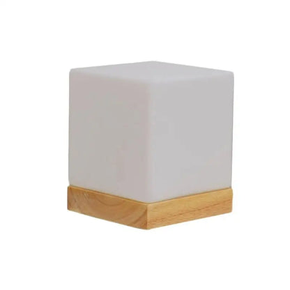 Simple glass ball table lamp LED living room study Home Decor lighting Wooden Small Round Desk Lamp bedroom bedside Night light