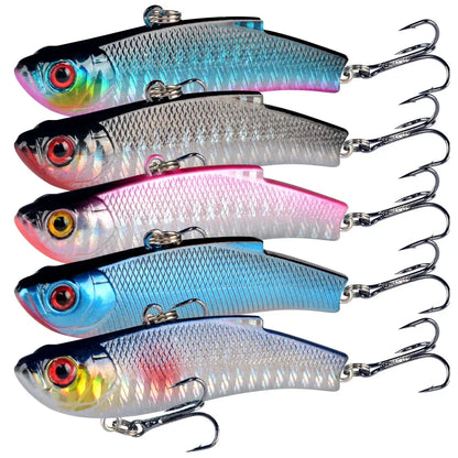 1pcs Fishing Lures 7cm 19g VIB Bait Artificial Make 5 Colors Available Bass Crankbait Wobblers Fishing Tackle Pesca.