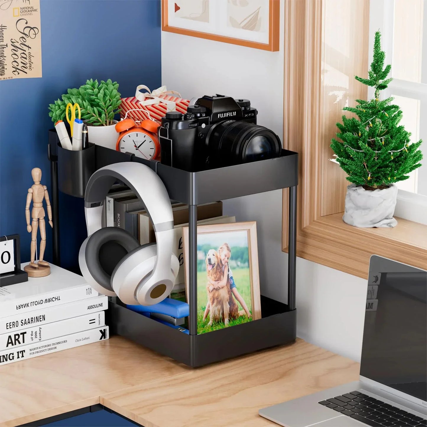 Kitchen under Sink Organizer And Storage Rack with Double Sliding Cabinet Drawers Multi-Purpose Storage Shelf Holder for Home