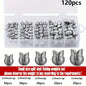 60/120pcs Fishing Weights Kit,Premium Split Shot Sinkers with 5 Versatile Sizes, Round Removable Design, Perfect for Freshwater