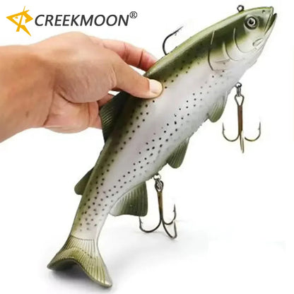 Artificial Wobblers Bait 20/30cm Big Size Sea Fishing Lure Soft Simulate Swimbait Crank Bait for Deep Sea Fish Pike Pesca Tackle