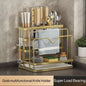 Kitchen Countertop Organizer with Drainage Tray -Integrated Rack for Cutting Boards, Knives, Rags, Chopsticks, Pot Lids, Durable