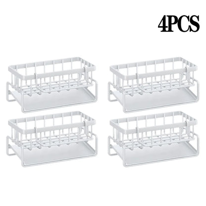 Kitchen Shelf Rag Storage Drainage Shelf No-Punch Storage Rack Home Spice Rack Sink Tap Sink Drainage Rack Kitchen Accessories